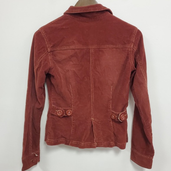 Plugg Womens Y2K Corduroy Fall Vibes Jacket Size S Red Gilmore‎ Girls Layers - Picture 4 of 10